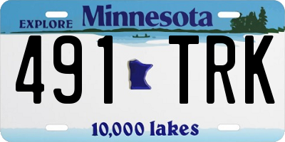 MN license plate 491TRK