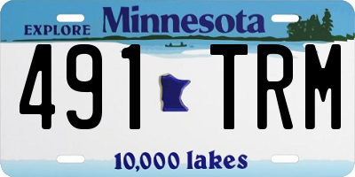 MN license plate 491TRM