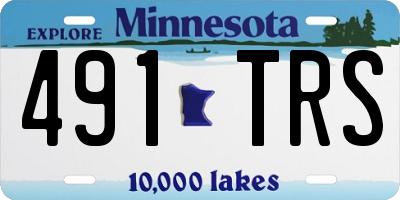 MN license plate 491TRS