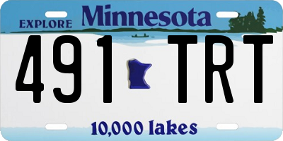MN license plate 491TRT