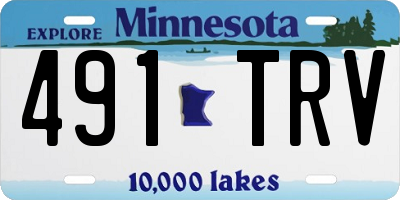MN license plate 491TRV