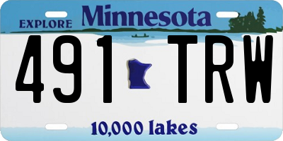 MN license plate 491TRW