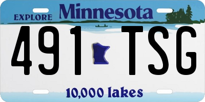 MN license plate 491TSG