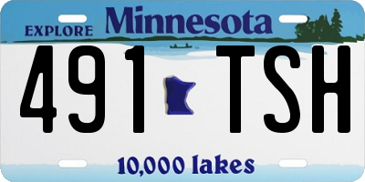 MN license plate 491TSH