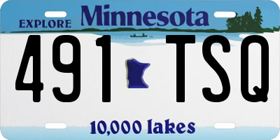 MN license plate 491TSQ