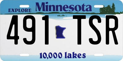MN license plate 491TSR
