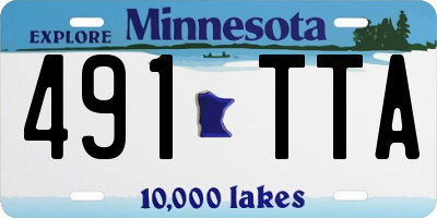 MN license plate 491TTA