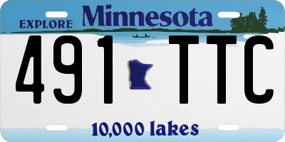 MN license plate 491TTC