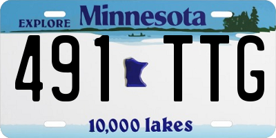 MN license plate 491TTG