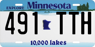 MN license plate 491TTH