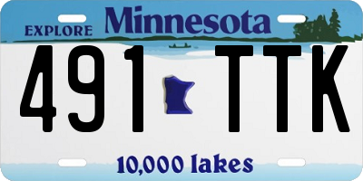 MN license plate 491TTK