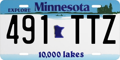 MN license plate 491TTZ