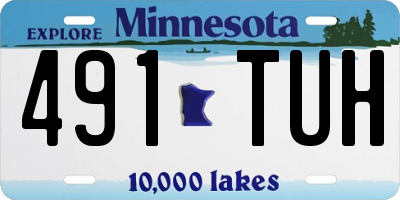 MN license plate 491TUH