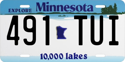 MN license plate 491TUI