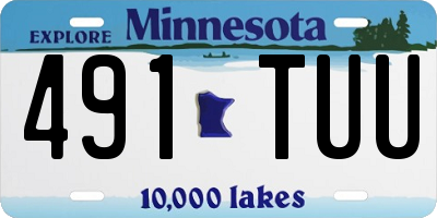 MN license plate 491TUU