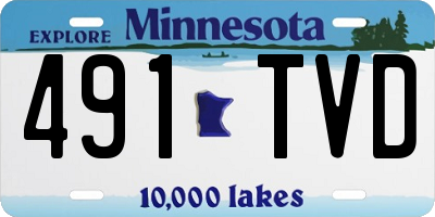 MN license plate 491TVD