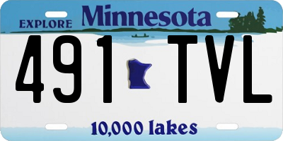 MN license plate 491TVL