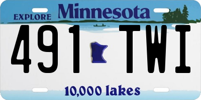 MN license plate 491TWI
