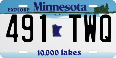 MN license plate 491TWQ
