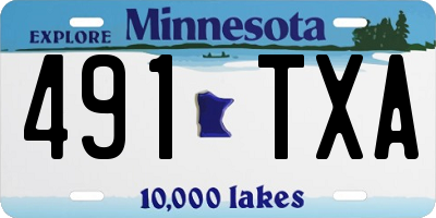 MN license plate 491TXA