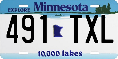 MN license plate 491TXL