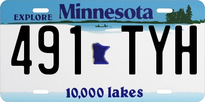 MN license plate 491TYH