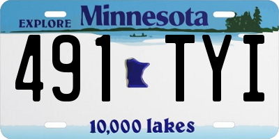 MN license plate 491TYI