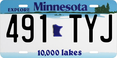 MN license plate 491TYJ