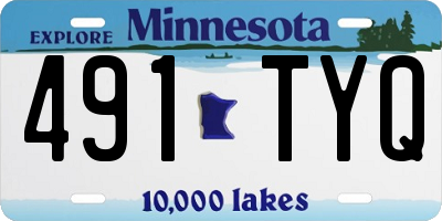 MN license plate 491TYQ