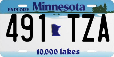MN license plate 491TZA