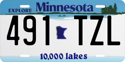 MN license plate 491TZL