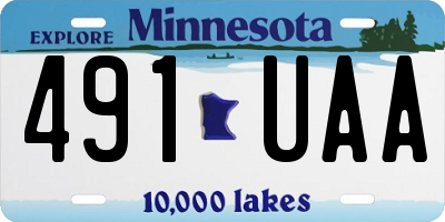 MN license plate 491UAA