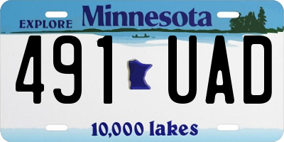 MN license plate 491UAD