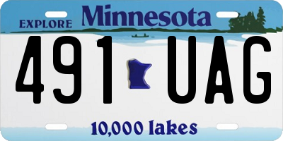 MN license plate 491UAG