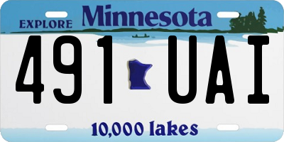 MN license plate 491UAI