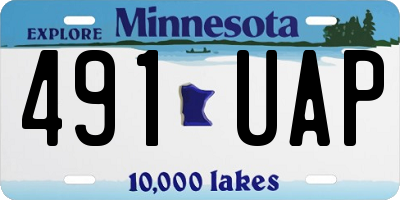 MN license plate 491UAP