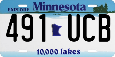 MN license plate 491UCB