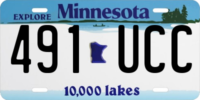 MN license plate 491UCC