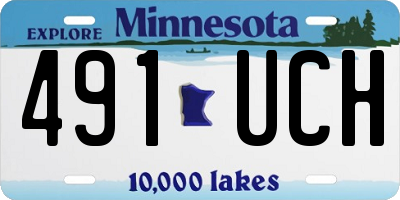 MN license plate 491UCH