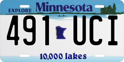 MN license plate 491UCI