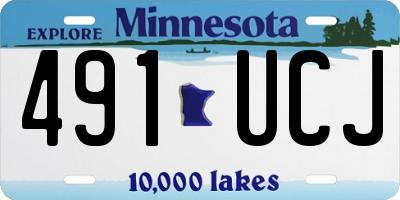 MN license plate 491UCJ