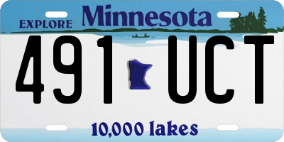 MN license plate 491UCT