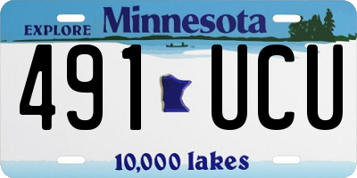 MN license plate 491UCU