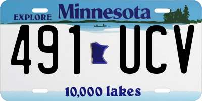 MN license plate 491UCV