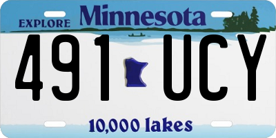 MN license plate 491UCY
