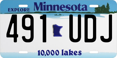 MN license plate 491UDJ