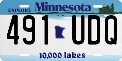 MN license plate 491UDQ