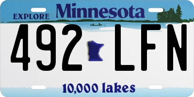 MN license plate 492LFN