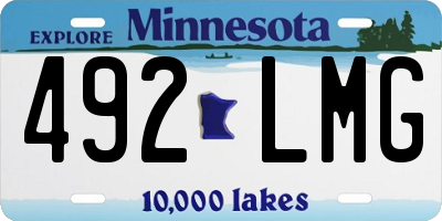 MN license plate 492LMG