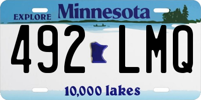 MN license plate 492LMQ